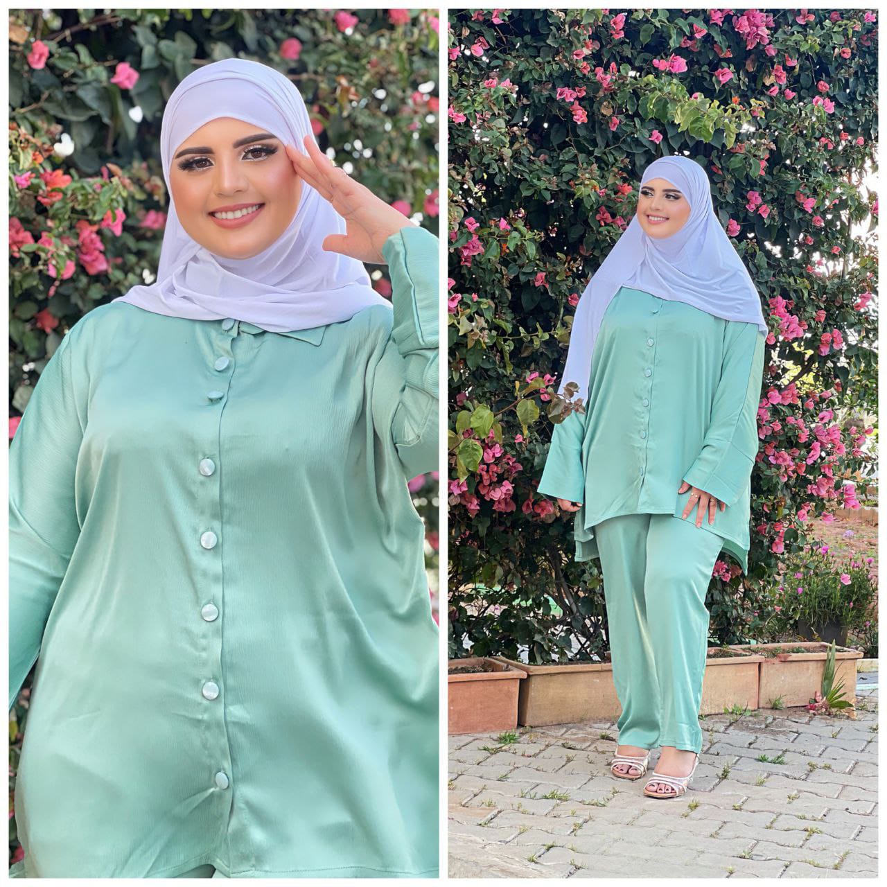 Ensemble  hijabiyat satin