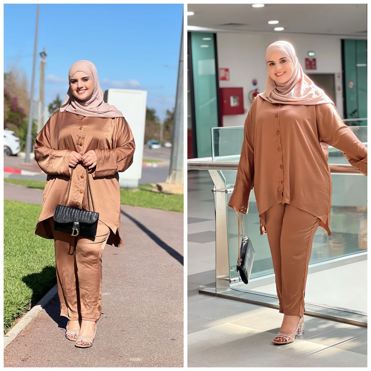 Ensemble  hijabiyat satin